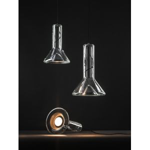 Modern Minimalist Glass Horn Pendant Lamp Bar Restauran Cafe Whistle Medium