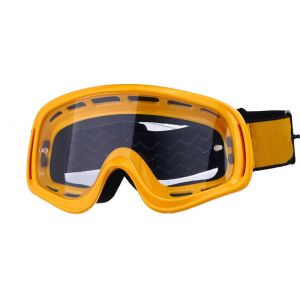 Helmet Compatible Motocross Racing Goggles With Non Fog PC Lens