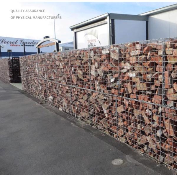 PVC Coated Wire Fence Rock Walls Anti Corrosion Galfan Gabion Baskets