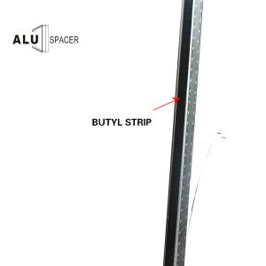 ABM Aluminum spacer bar with high adhesive butyl tape