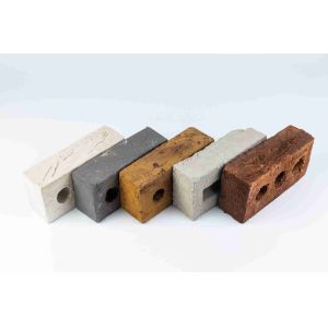Quality Handmade 215x102x65mm Size Hollow Clay Brick With 3 Hoels for sale