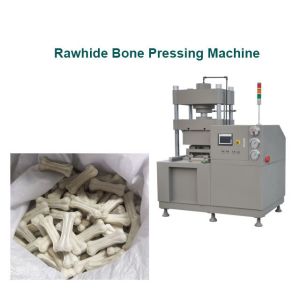 Quality PLC Beef Skin Dog Bone Making Machine With Touch Screen for sale