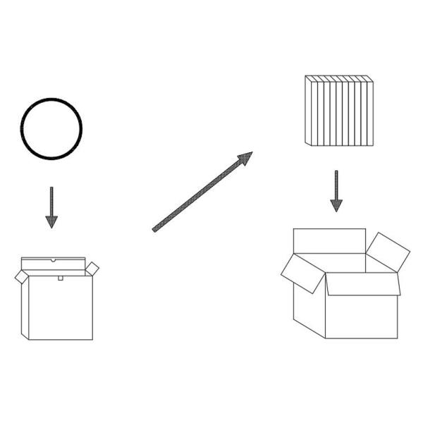 Multiple LED ceiling lights in different sizes