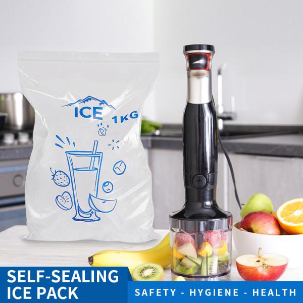 Easy to Reusable Recyclable Ice Cube Bags for Eco Friendly Ice Cubes