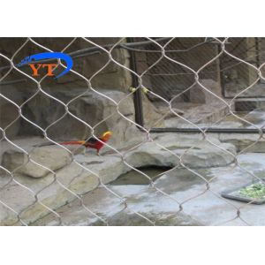Customized 60x60mm Stainless Steel Aviary Netting 60 Degree Angle Rustproof