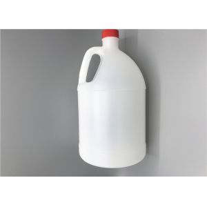 Medical Handled HDPE Water Bottle , Plastic Water Bottles With Red Screw Cap