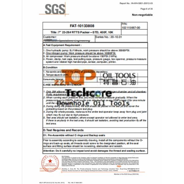 7 Inch Retrievable Packer