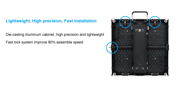 Front Service Indoor Rental Led Display Curtain Led Screen Pixel Pitch 3.91mm