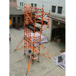 Vertical Ladder Frame Mobile Scaffold , GRP Suspended Scaffold Tower