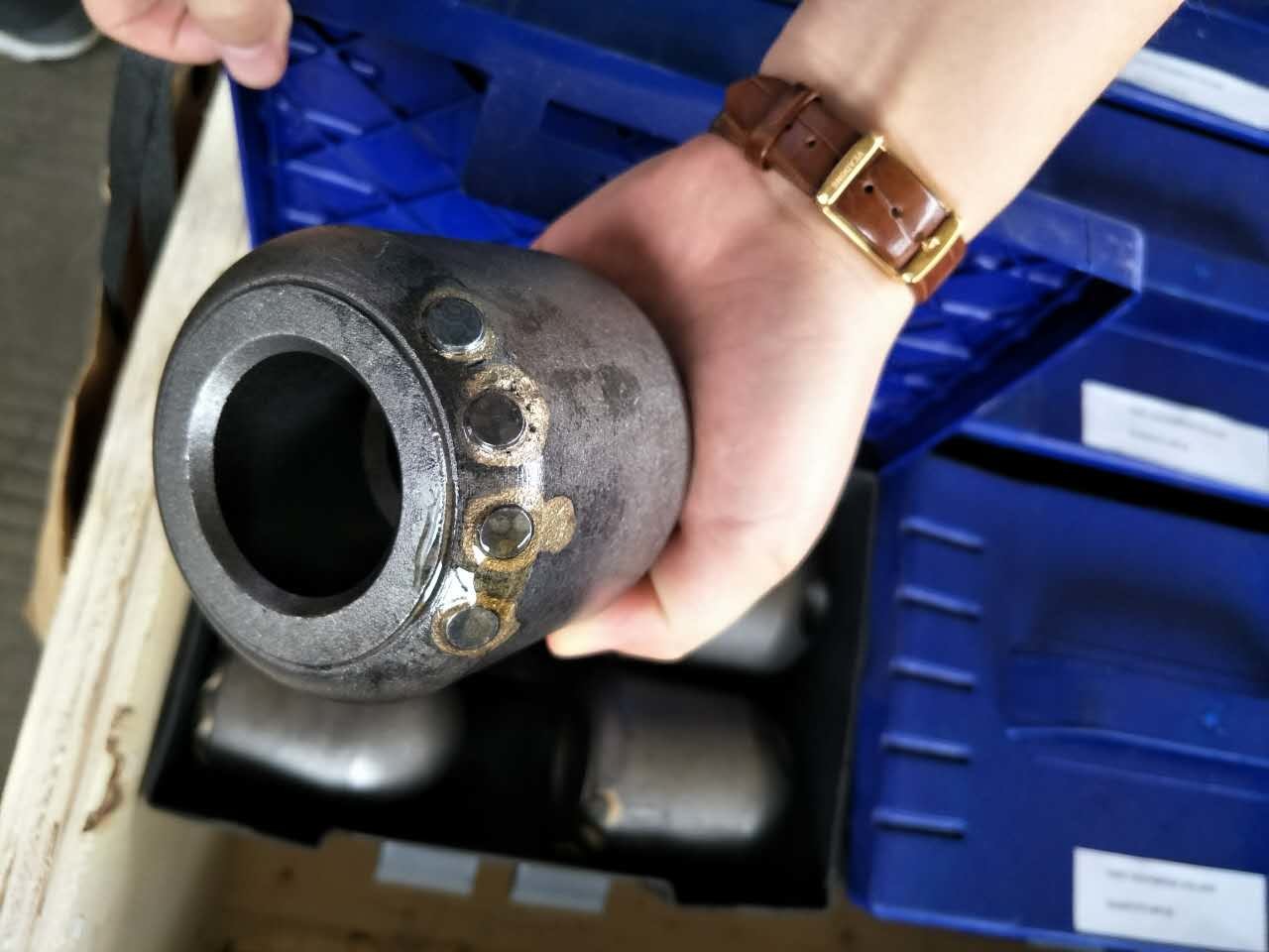 B85 Auger Bullet Teeth Holder 42Crmo Tungsten Carbide Material