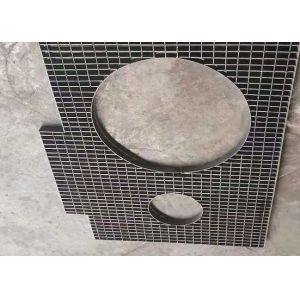 Vertical Carbon Steel Grating 34mm Plug In Galvanized Steel Grating