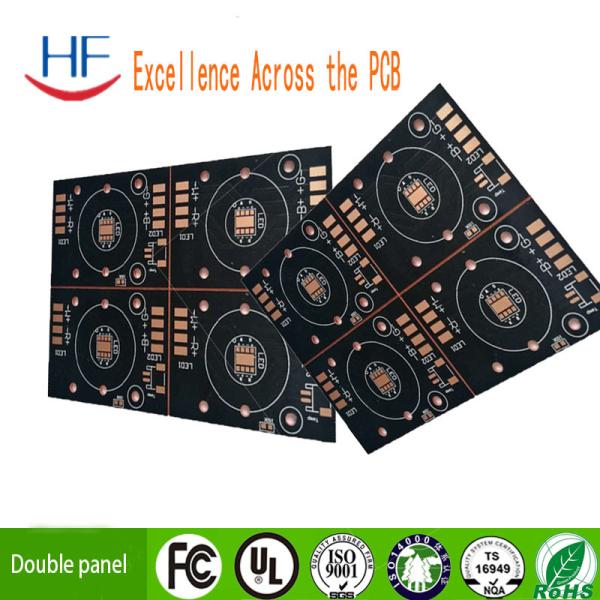 Black Solder Mask Double Sided Printed Circuit Board Fr4 Lead Free Surface