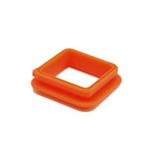 Orange Nbr Rubber Gasket Heat Resistant Material
