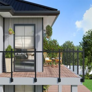 White Security Aluminum Balustrade XY-PF034 for Balcony and Deck