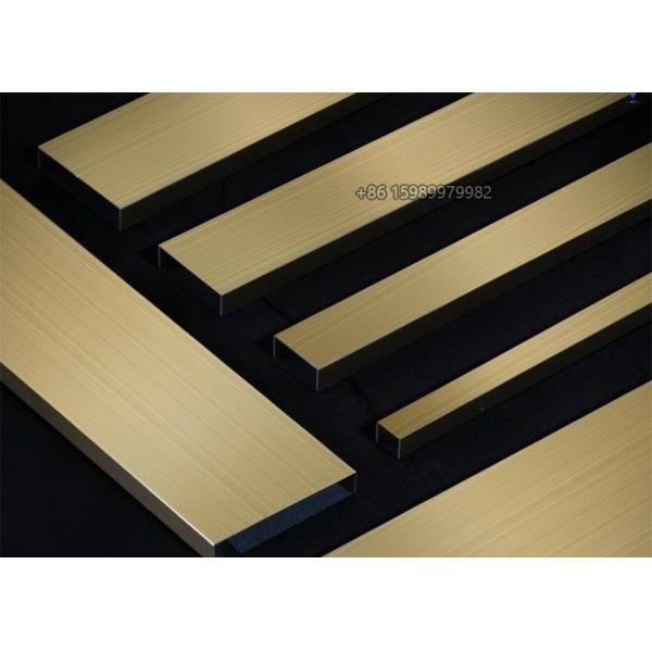 Buy 24in Stainless Steel U Trim , Grooved U Channel Edging Trim ODM Available at wholesale prices