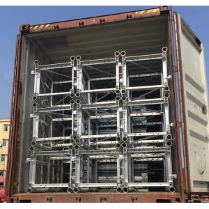 China 8.0mm Thickness 650x650mm Mast Section Hoist Spare Parts on sale