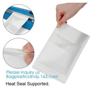 Reusable Zip Lock Paper Pouches With Matte Window And Tear-Away Notch For Multi