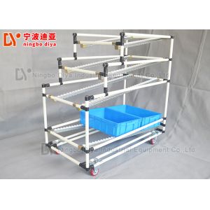 Lean Pipe FIFO Storage Racks , Metal Storage Rack For Workshop Picking System