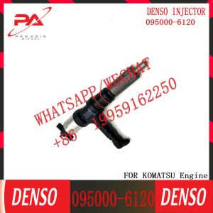 Diesel Common Rail Fuel Injector 095000-6120 For Komatsu PC600 Excavator 6261-11