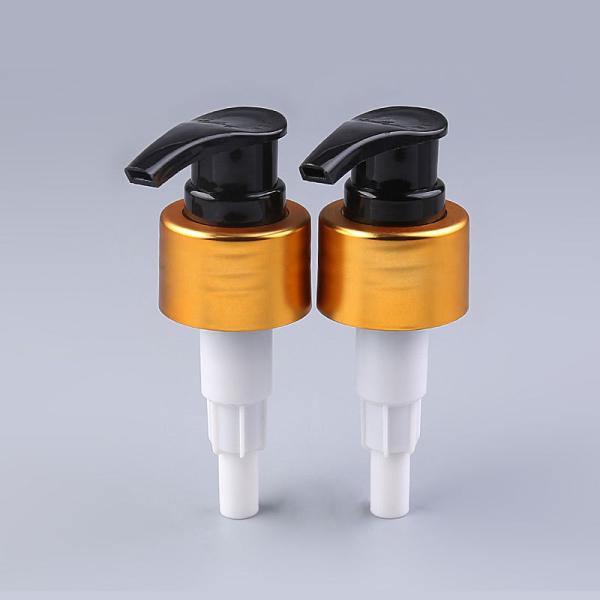 Liquid Soap Dispenser Pump 24mm 28mm 33mm 38mm Hand Sanitizer Dispenser Gold Aluminum Plastic Lotion Pump for bottles