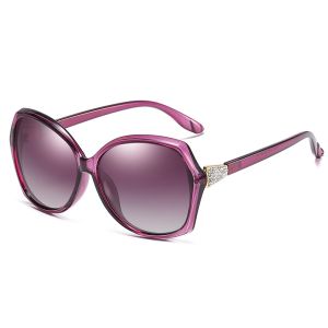 144MM PC Sunglasses Women'S Polarized With Readers Diamond Decoration