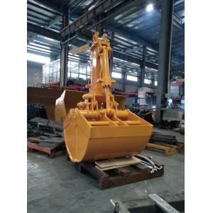 Q345B NM400 Hydraulic Backhoe Clamshell Bucket 6M3 Capacity