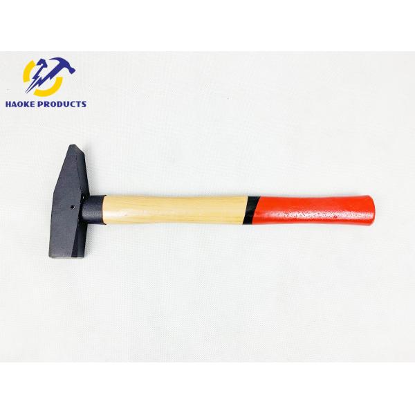 DIN Standard Forged carbon steel German Type Safety Machinist hammer with double color wooden handle