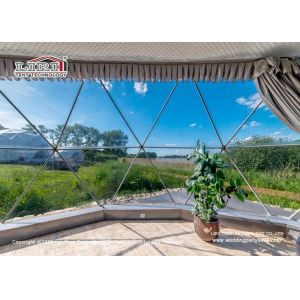 China Self Cleaning Event Party 40m Span Geodesic Dome Tents on sale
