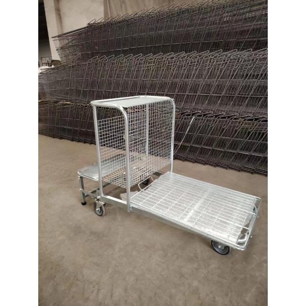 Buy Supermarket Warehouse Logistics Trolley Movable Folding For High Load Bearing Capacity at wholesale prices