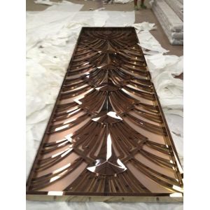 Quality Gold Stainless Steel Room Divider For Garden Fence/Privacy Fence/Metal Fence for sale