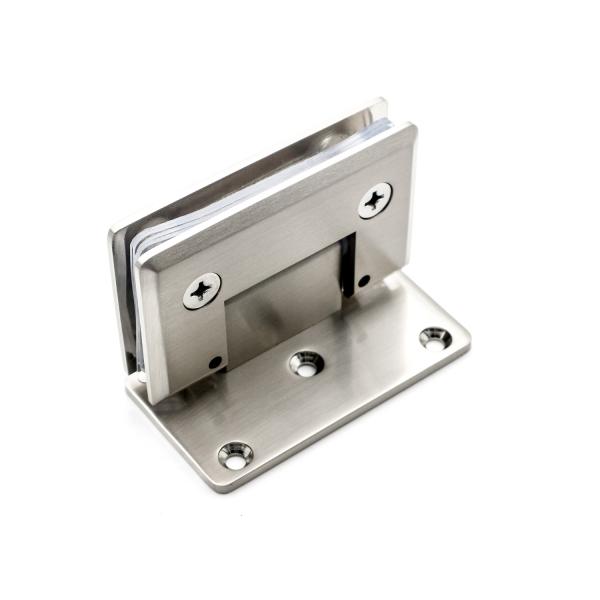 Bathroom Stainless Steel Glass Door Clip Hinge for 5-8mm Fixed Glass in Shower Room
