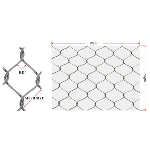 Stainless steel cable inter-woven mesh Stainless steel cable inter-woven mesh