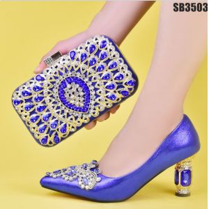 Supoo Italian ladies shoes matching bags african high heel shoes for wedding