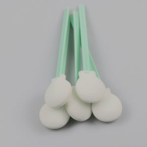 Electronics Circular Head Disposable Cleanroom Foam Swabs