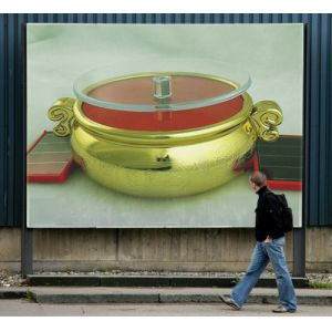 2012 NEW gold lucky Solar rotary display stand