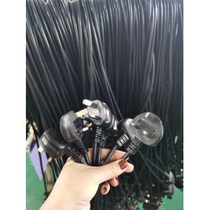 UK Power Cord AC Power Extension Cord IEC C13 Cable Rated 13A 250V For Computer