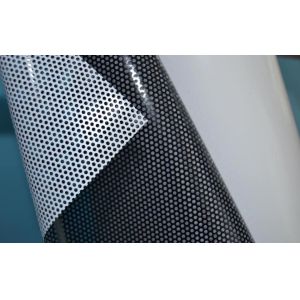 Micro Perforated Vinyl One Way Vision Window Sticker 140mic / 140g For Digital