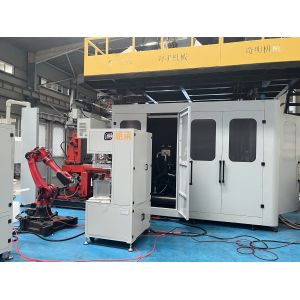 China Triple Colors Automatic PET Blow Molding Machine with In Mould Labeling and Parison Control System on sale