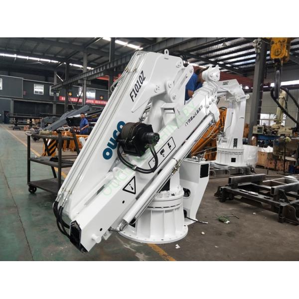Hydraulic Folding 8M Steel 0.6T Offshore Pedestal Crane