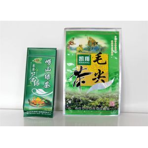 Recycle Stand Up Custom Printed Tea Bags , Aluminum Foil Wrapped Zip Lock Pouch