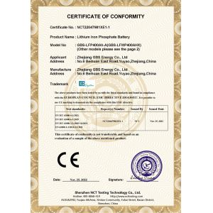 Zhejiang GBS Energy Co., Ltd. Certifications