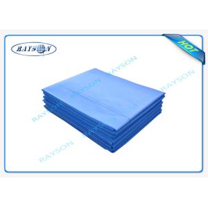 Quality 100% Virgin Polypropylene Blue Disposable Bed Sheet For Hospital for sale