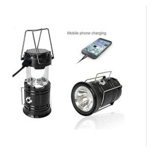 Rechargeable Camping Solar Powered Portable Lights IP55 18650 Battery