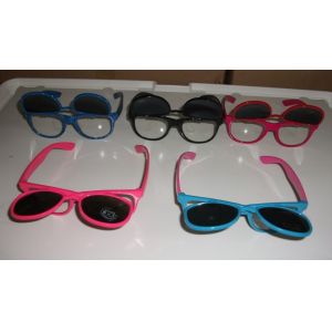 Disposable Plastic Diffraction 3D Fireworks Glasses Flip UP Style