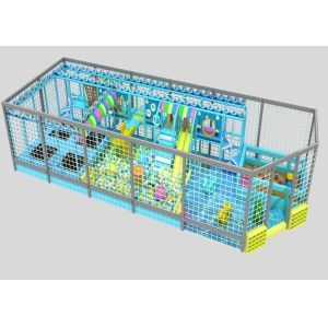 Volcano Climbing Indoor Large Rectangular Trampoline Ninja Course Foam Zone