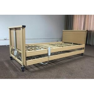 Medical Furniture 5 Function ICU 820MM Electric Hospital Bed Wooden