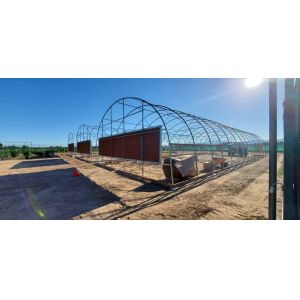 High Efficiency Agricultural Multi Span Greenhouse 200micro PE Film Covered