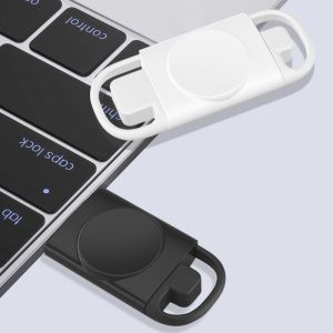 0.8 Ounces White Wireless Magnetic Charger for Apple Watch Smart Watch IWatch