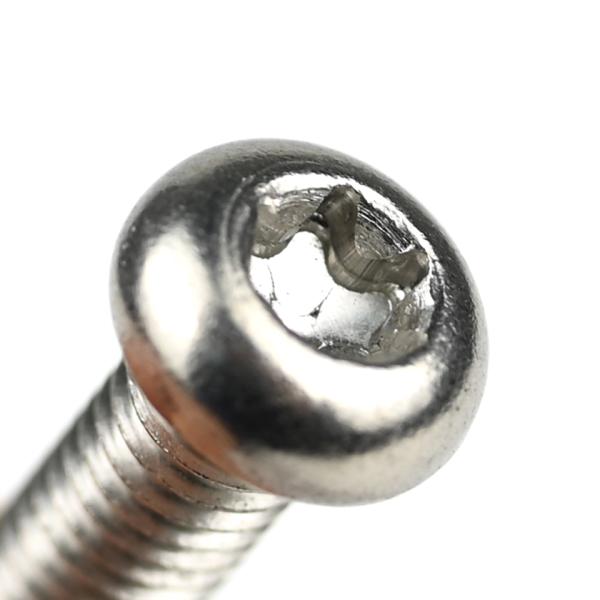 SUS304 Thread Cutting Pan Head Torx M5 X 20mm Machine Screws for Shelving ZINC Finish