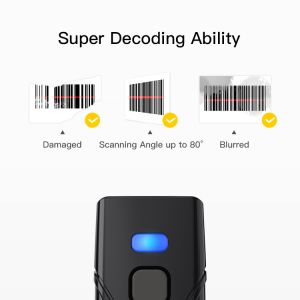 Pocket Mini Size 1D CCD Barcode Reader Scanner With Lanyard